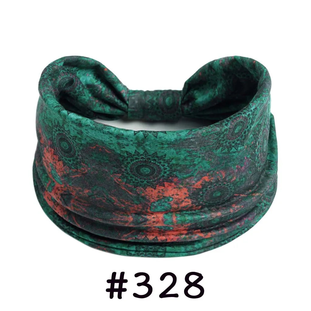 Bohemian Knotted Headbands for Women – Soft Cotton-Blend No-Slip Elastic Hair Accessories
