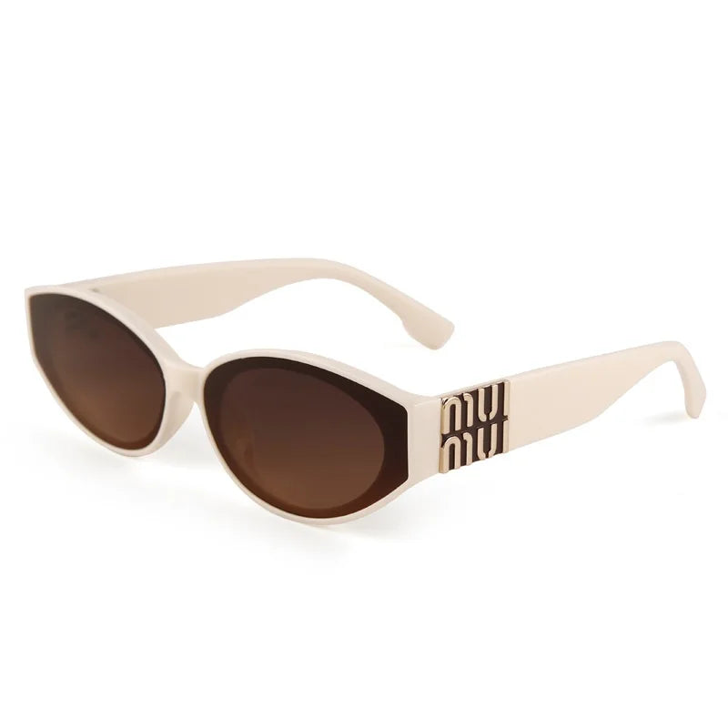 Glamour Fashion Oversized Oval Designer-Inspired Statement Sunglasses