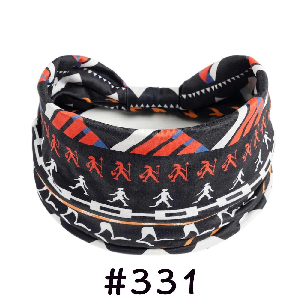 Bohemian Knotted Headbands for Women – Soft Cotton-Blend No-Slip Elastic Hair Accessories