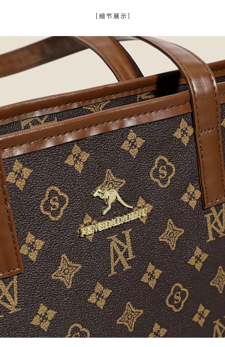 Luxe Grid-Pattern Shoulder Bag – The Ultimate Daily Carry-All