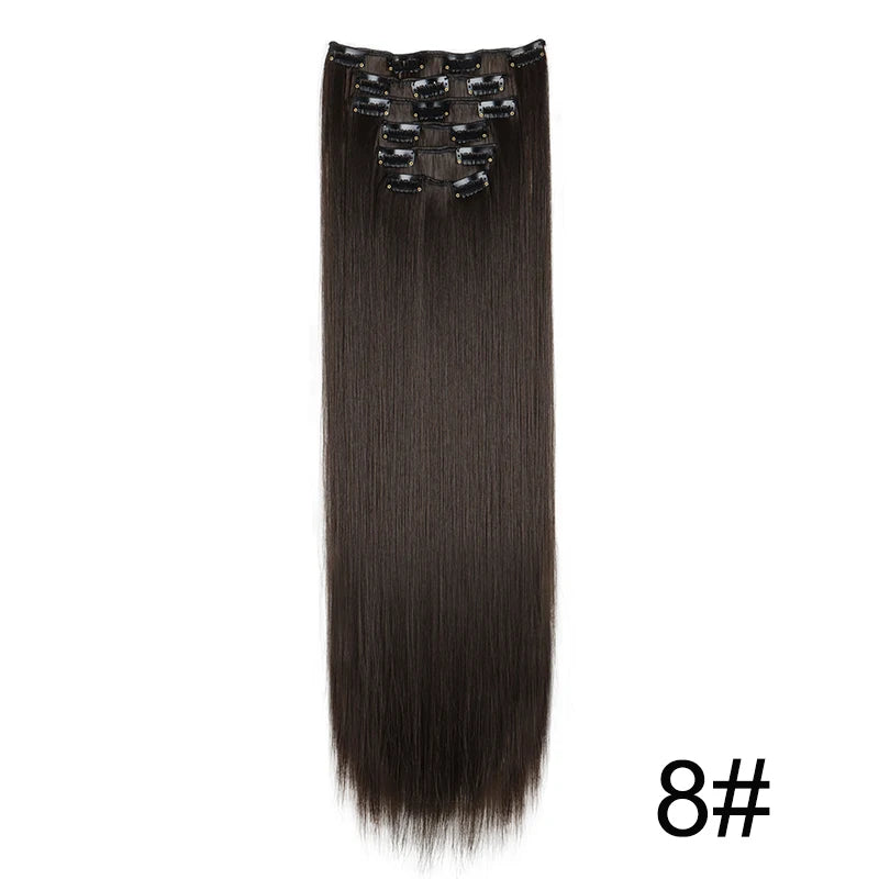 Aura Length 24-Inch Straight Clip-In Collection