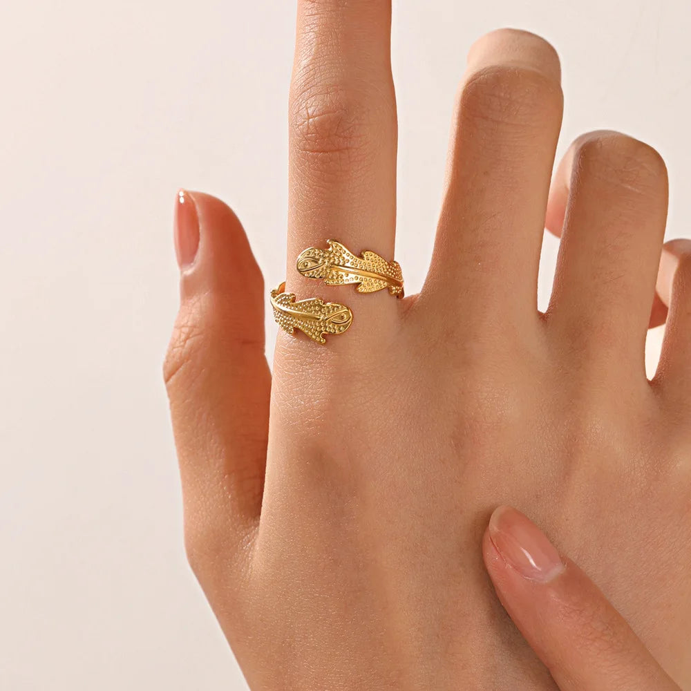 Adjustable Luxe Geometric 316L Gold Rings – The Ultimate All-Day Statement 48 Pieces