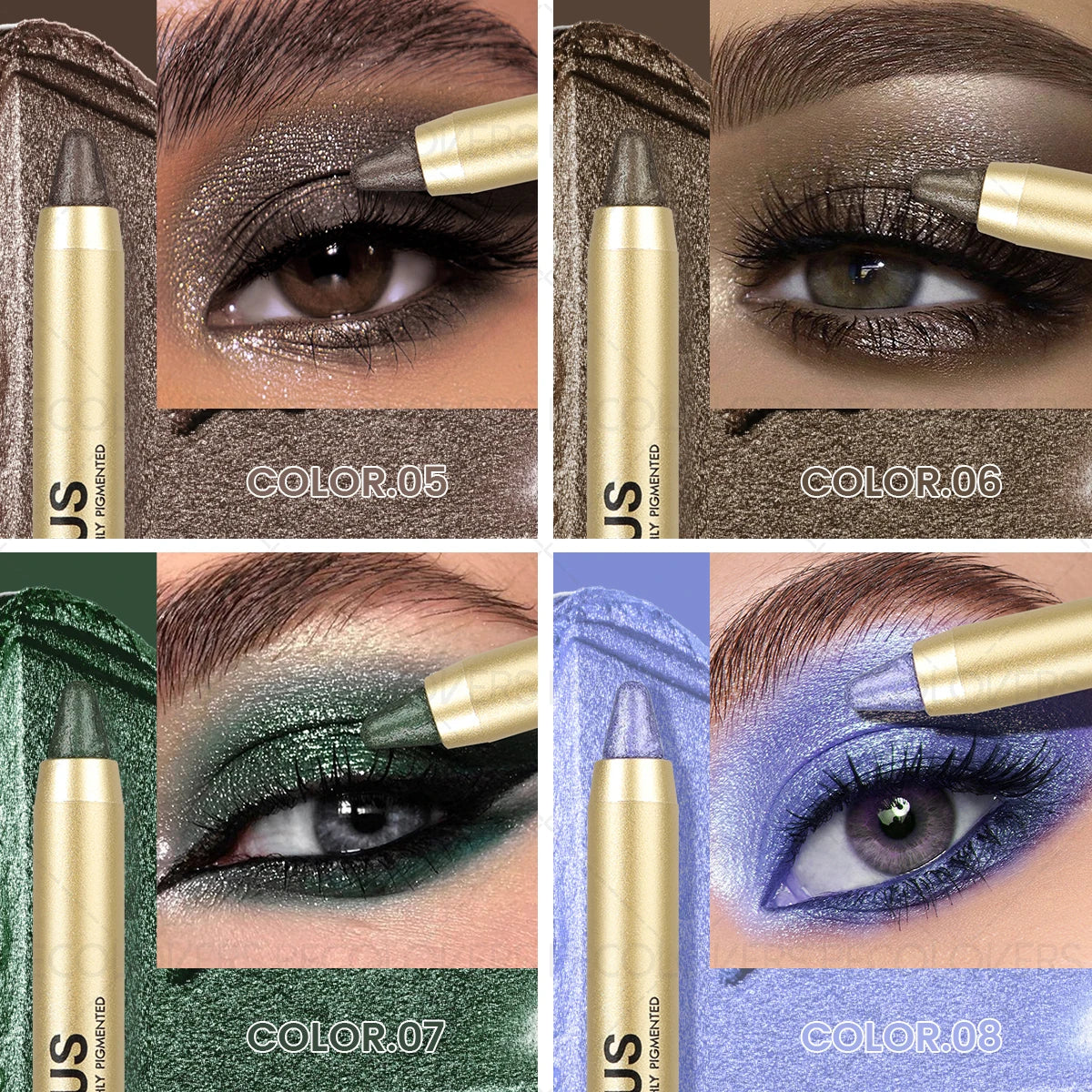 Vibrant Glow Cream Eyeshadow Pen – Long-Lasting, Crease-Proof Professional Finish