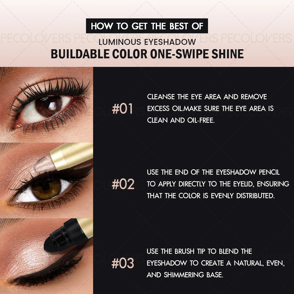 Vibrant Glow Cream Eyeshadow Pen – Long-Lasting, Crease-Proof Professional Finish