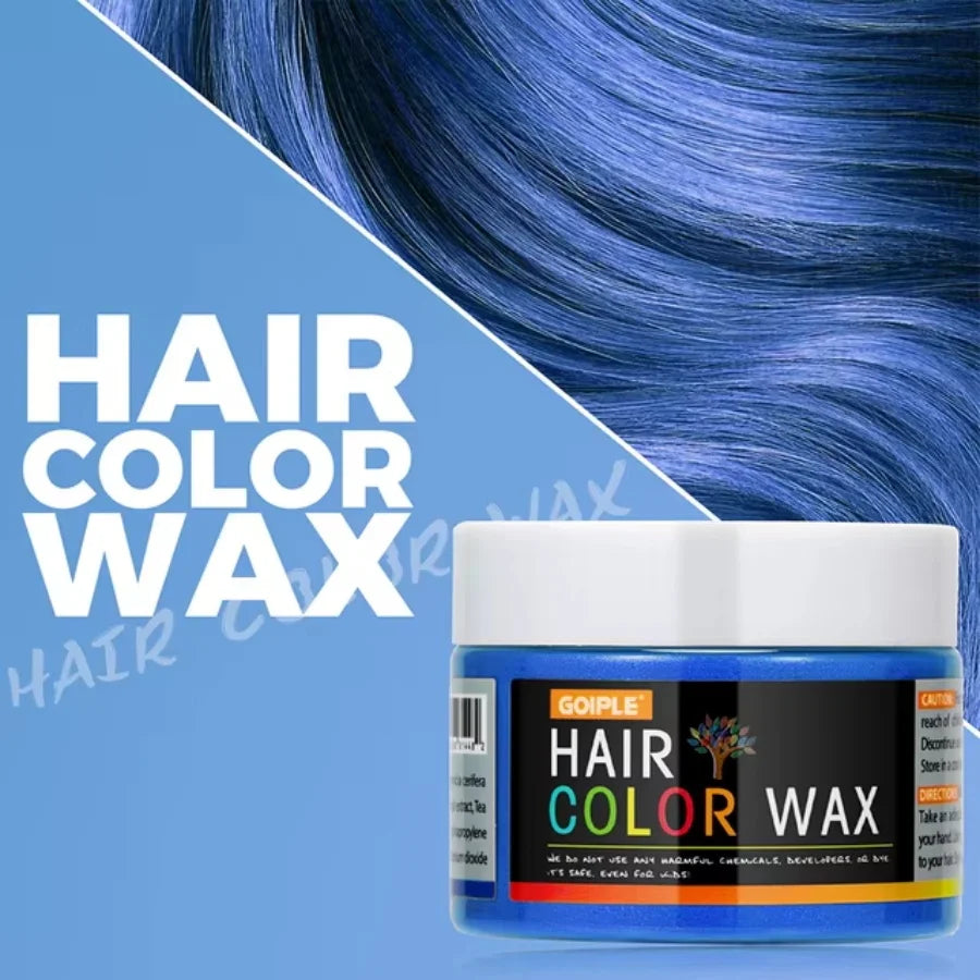 Temporary Hair Color Wax Mud – Easy Wash One-Time Coloring Cream for Hair, Beards, and Eyebrows, Instant Matte Hairstyle Styling Clay for Parties and Cosplay
