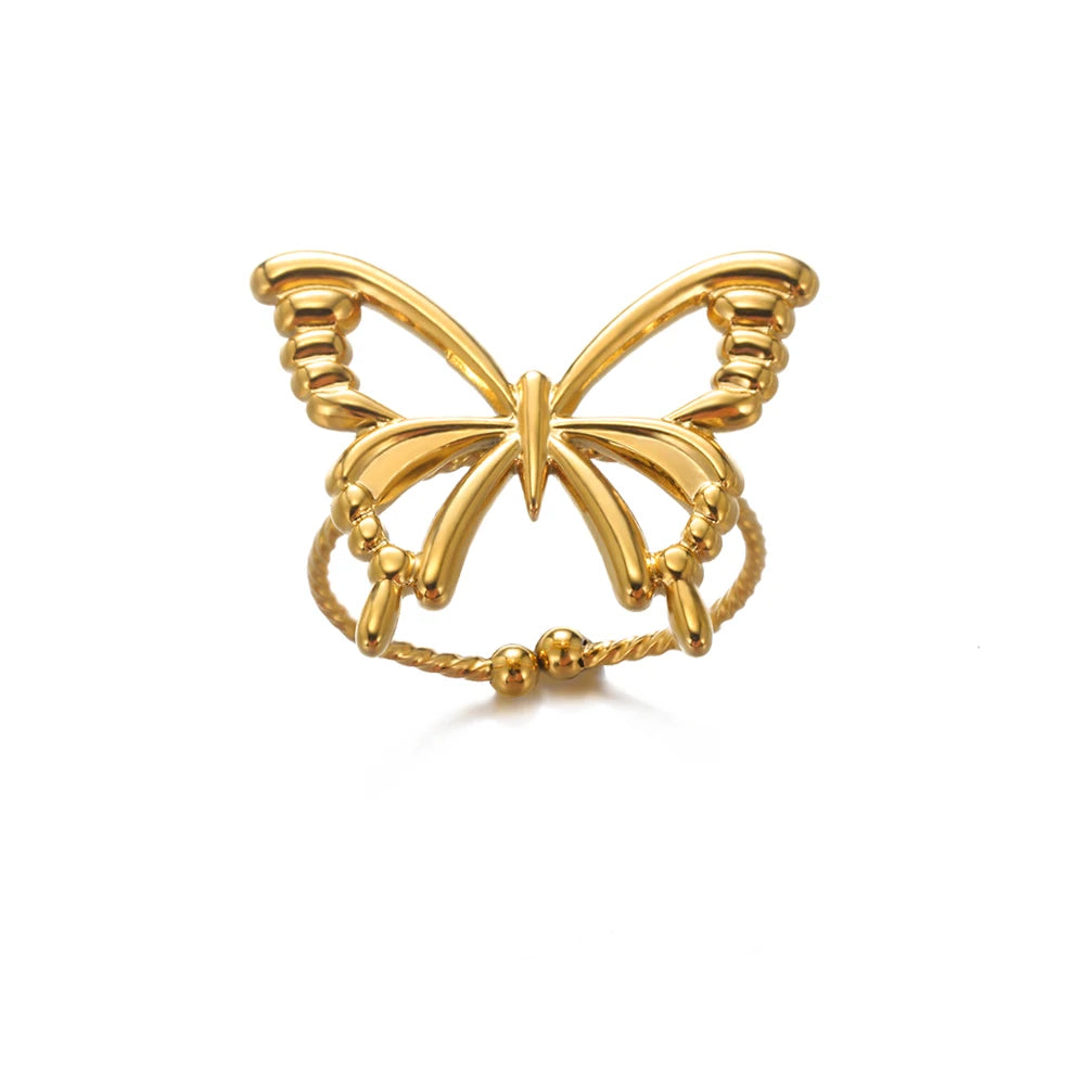 Adjustable Luxe Geometric 316L Gold Rings – The Ultimate All-Day Statement 48 Pieces