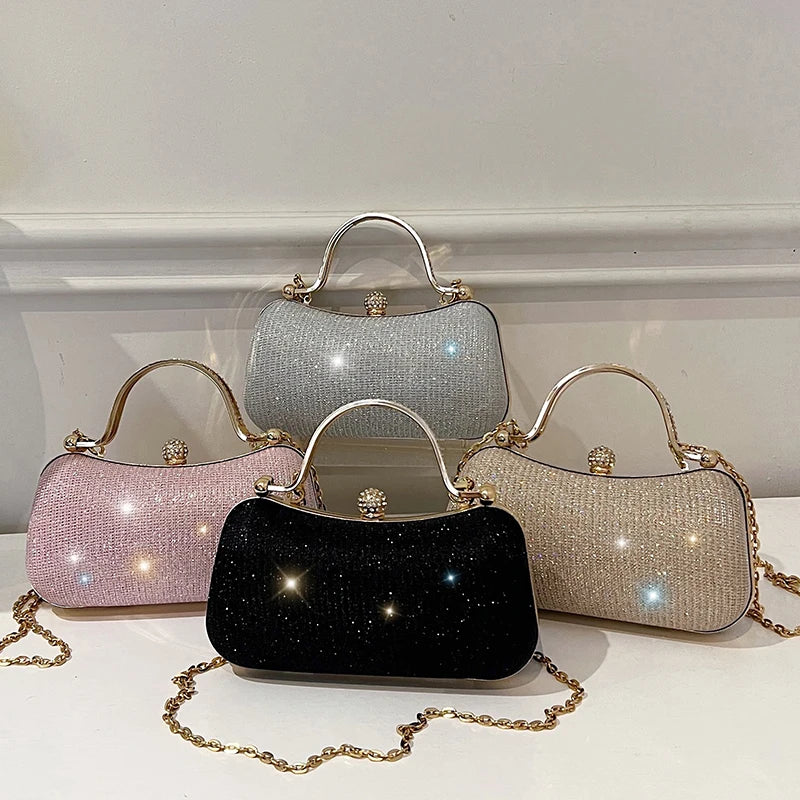 Minimalist Pearl-Button Evening Bag – Modern Feminine Small Sophisticated Button-Detail Bag