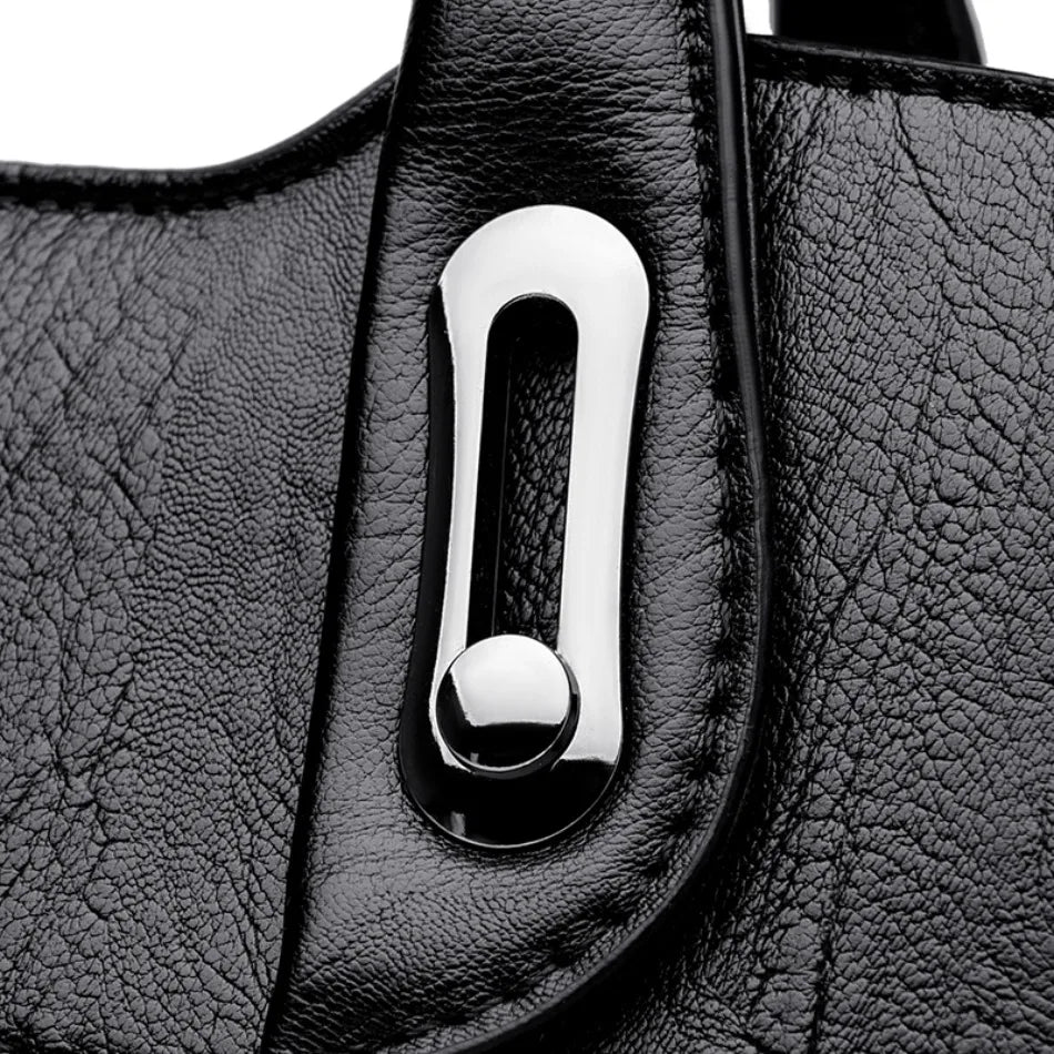 The Tri-Compartment Executive Tote – Luxury Structured Shoulder Bag