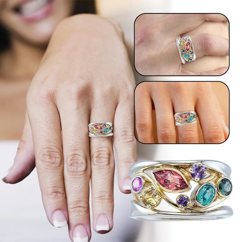 Torina Ionix Lymph Drainage Ring – Crystal Quartz Magnetic Therapy Ring for Wellness & Weight Loss
