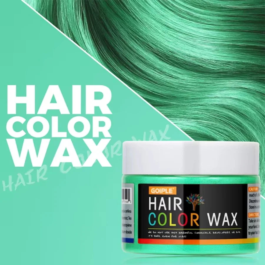 Temporary Hair Color Wax Mud – Easy Wash One-Time Coloring Cream for Hair, Beards, and Eyebrows, Instant Matte Hairstyle Styling Clay for Parties and Cosplay