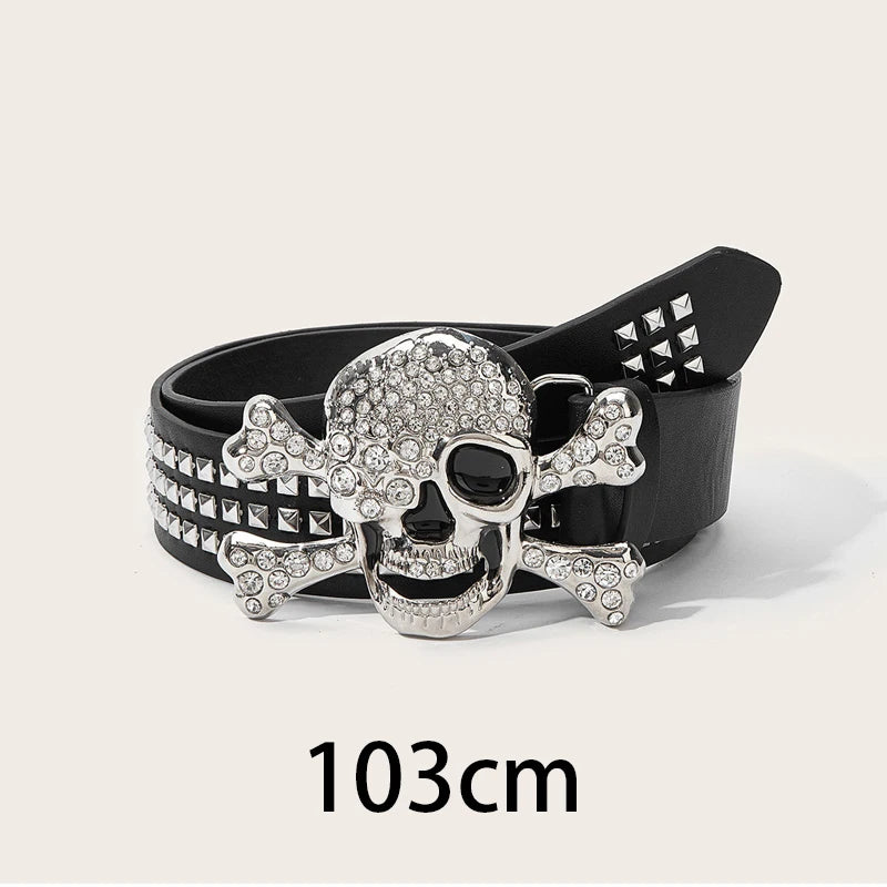 Hip Hop Star, Stud & Bullet-Embellished Belts Street Grit