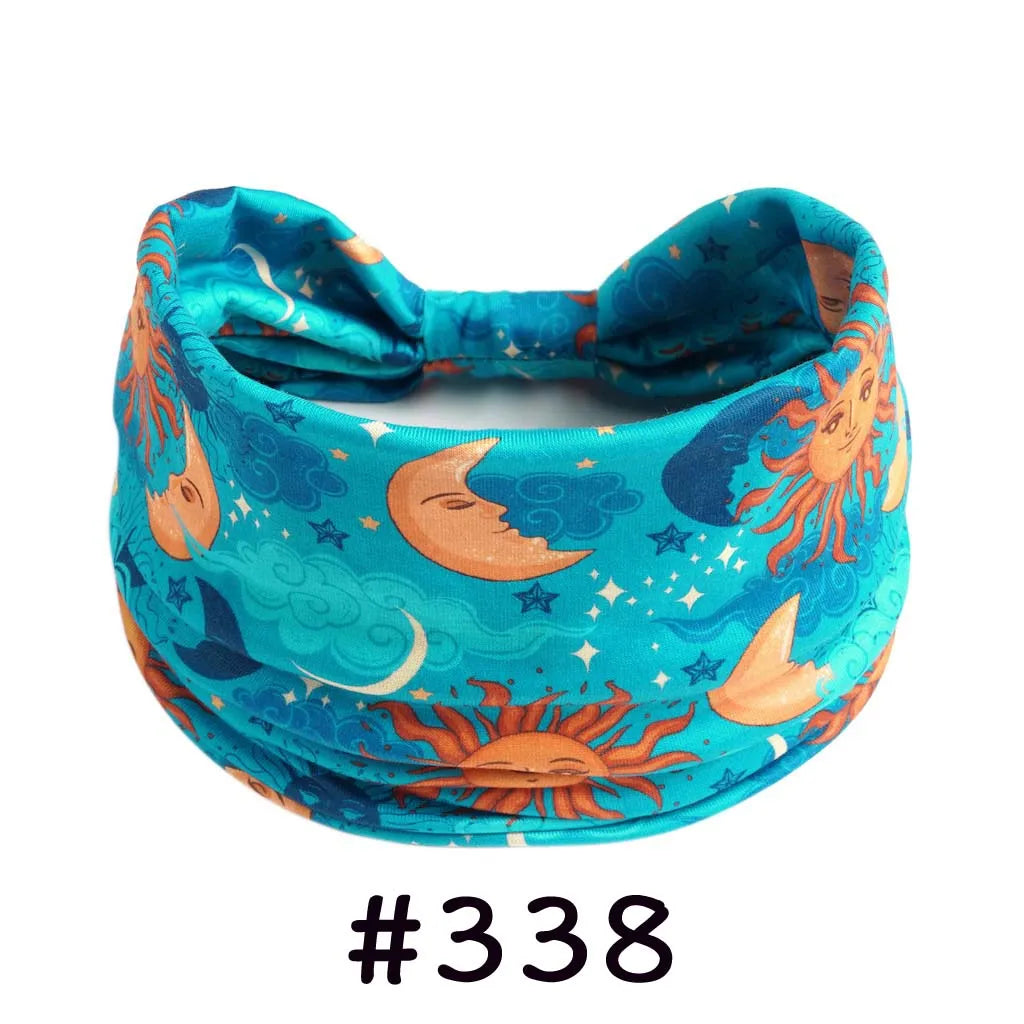 Bohemian Knotted Headbands for Women – Soft Cotton-Blend No-Slip Elastic Hair Accessories