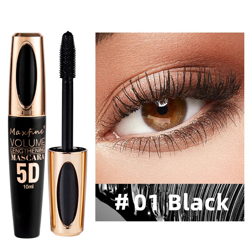 5D Silk Fiber Lash Mascara – Volumizing, Lengthening & Waterproof