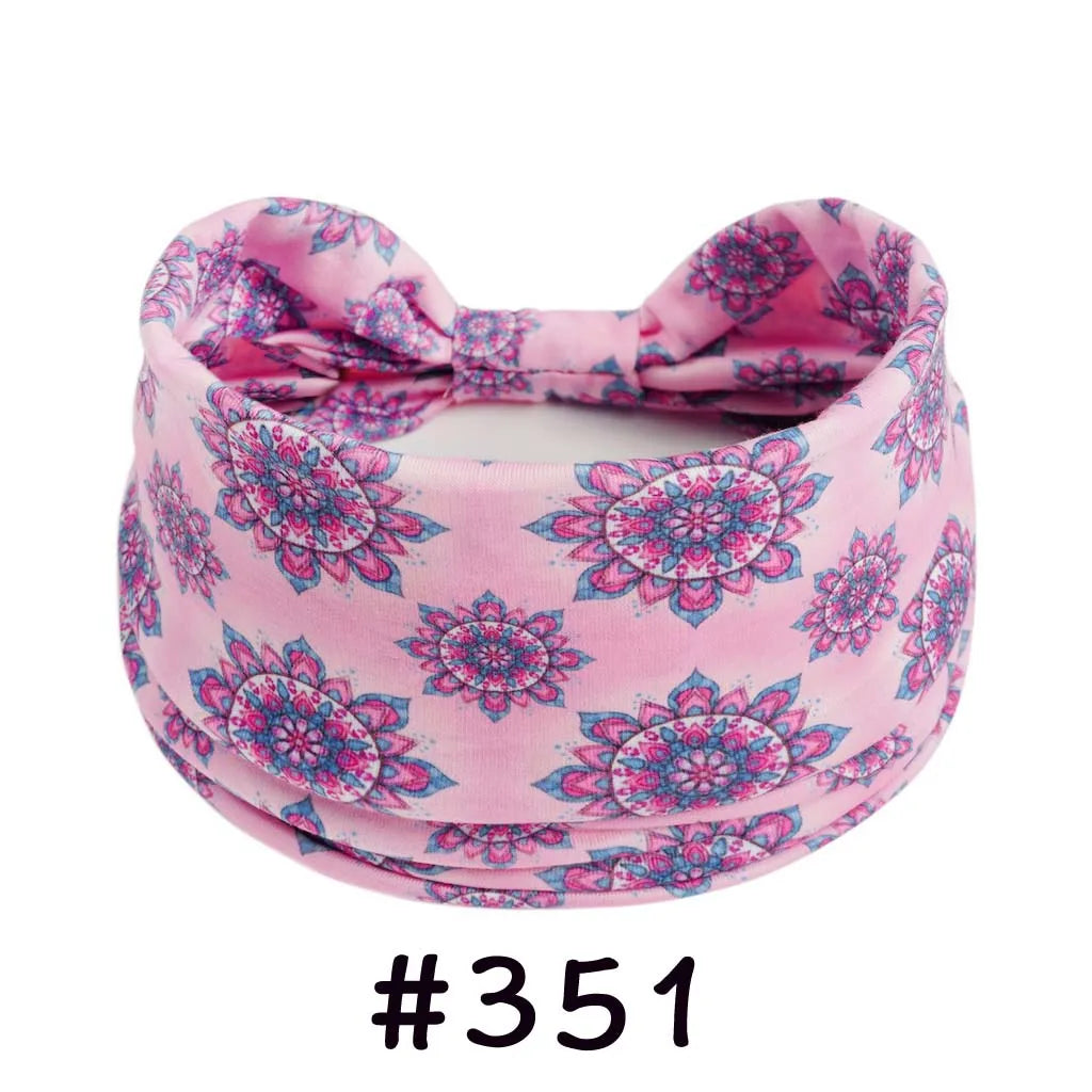 Bohemian Knotted Headbands for Women – Soft Cotton-Blend No-Slip Elastic Hair Accessories