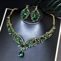 The "Dream Bride" Rhinestone Jewelry Set – Sparkling Teardrop Design