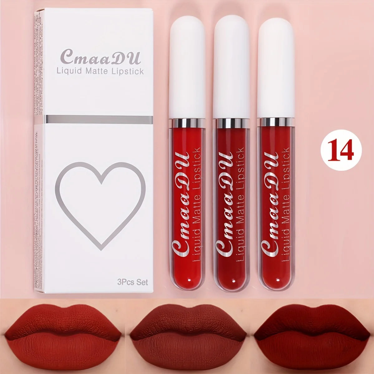 All-Day Velvet Lip Set – 3-Piece Non-Stick Matte Gift Collection