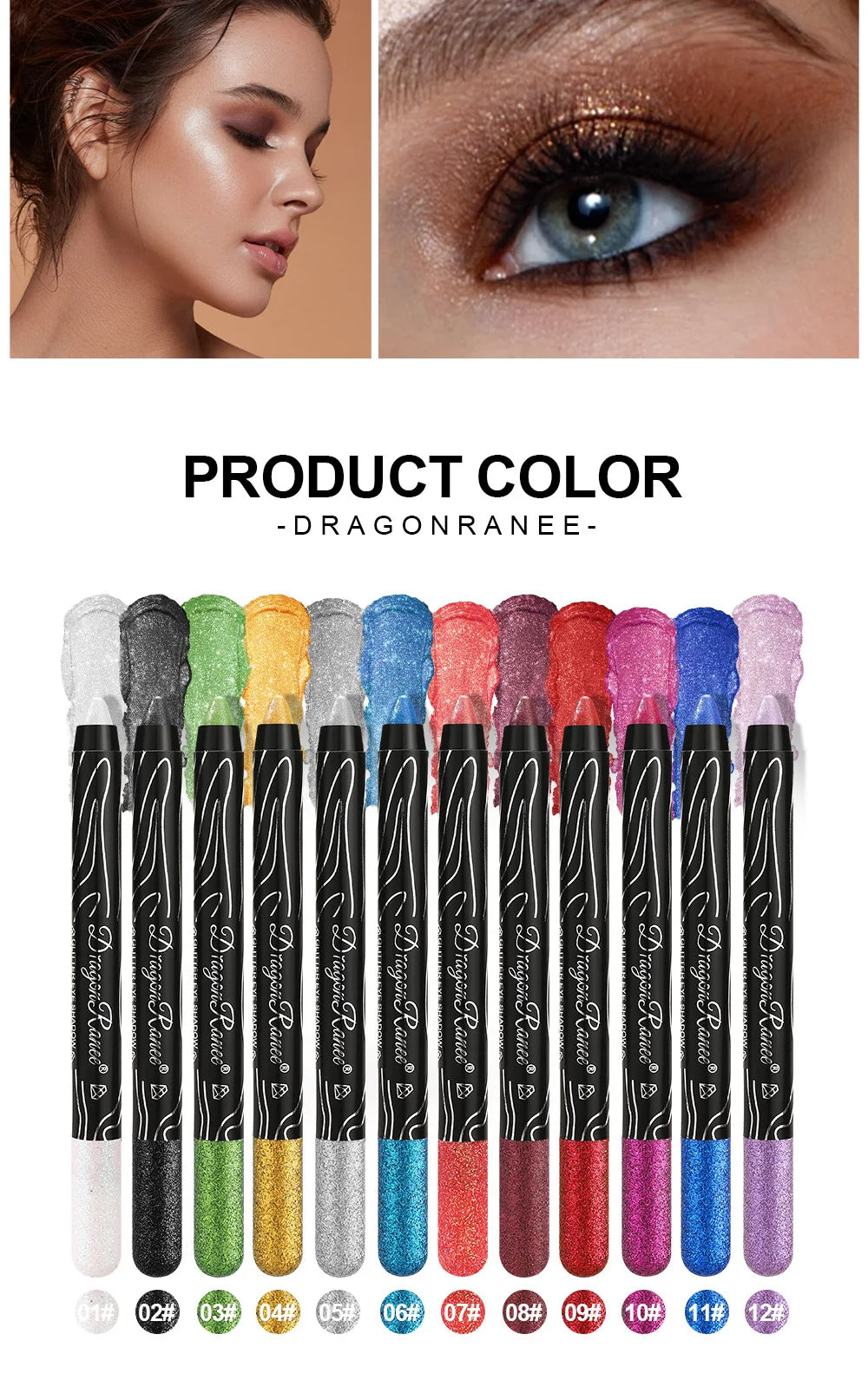 Pro-Finish Cream Eye Shadow Stick – Waterproof Metallic Liner & Highlighter