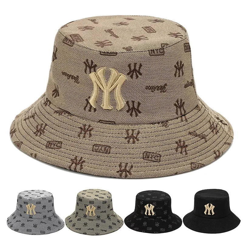 City-Ready Shade: Letter-Embroidered & Sun-Protective Bucket Hats