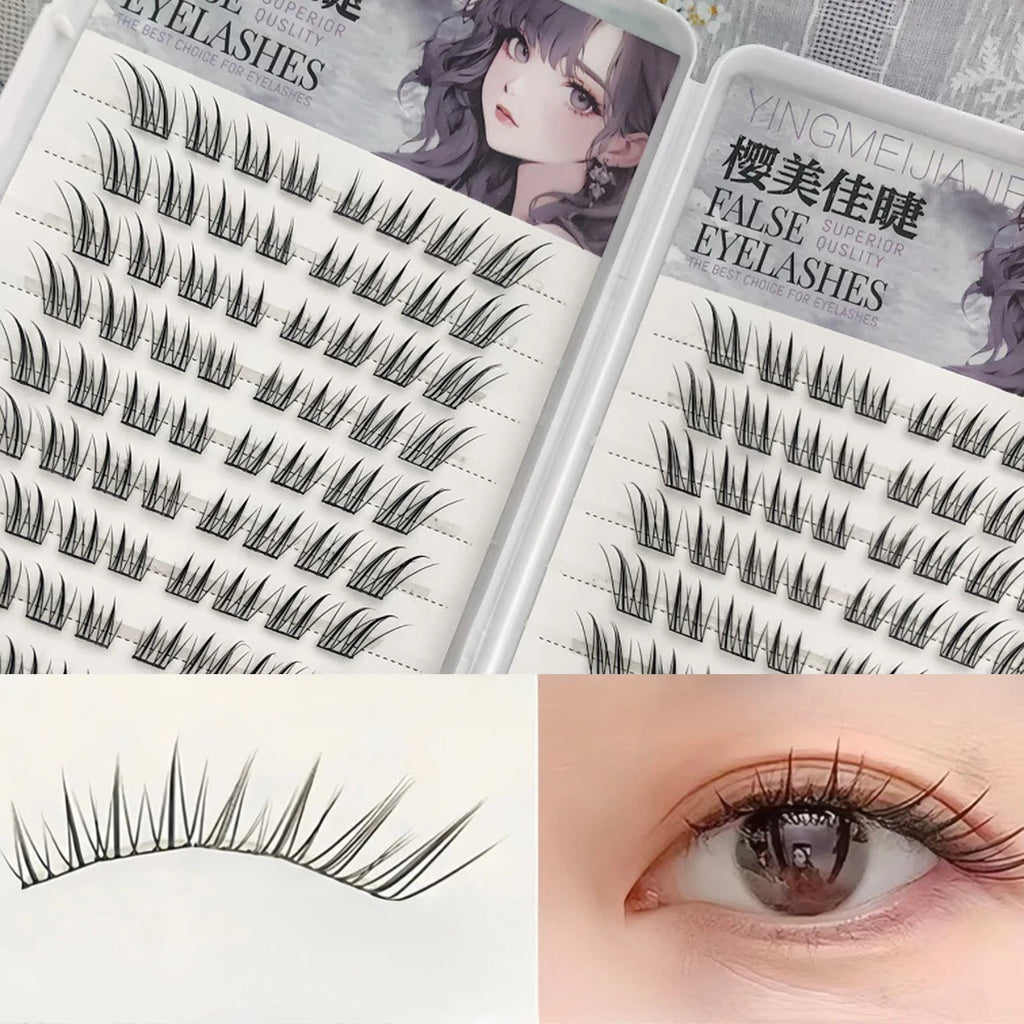 The Master Collection: 6/10/20 Row Silk Fiber Lashes – Easy-Apply Glue-Free Extensions