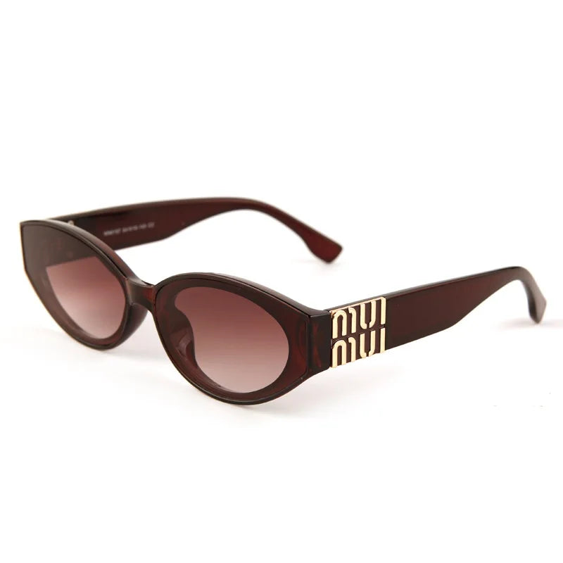 Glamour Fashion Oversized Oval Designer-Inspired Statement Sunglasses