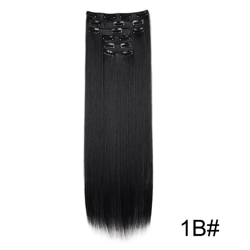 Aura Length 24-Inch Straight Clip-In Collection