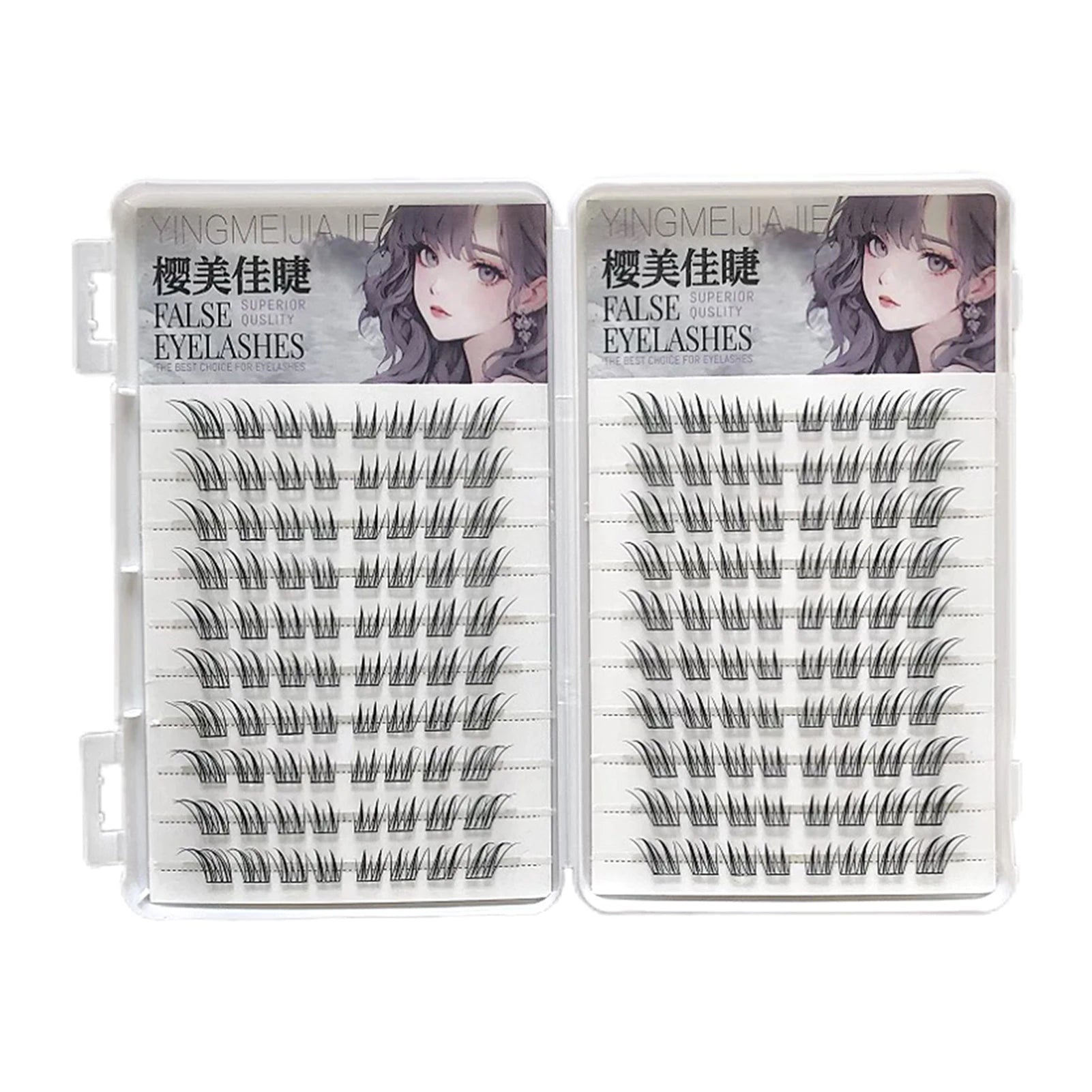 The Master Collection: 6/10/20 Row Silk Fiber Lashes – Easy-Apply Glue-Free Extensions