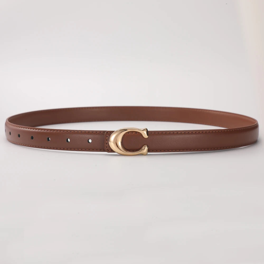 High-quality Fashionable Belt C-shaped Buckle  Double-sided Gift For lady's Using Belt