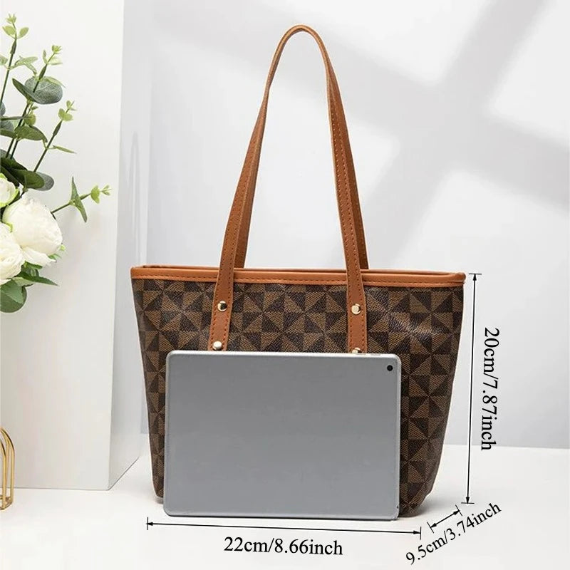 Urban Carry-All – Leather Spacious Versatile Shoulder Tote for Work & Play