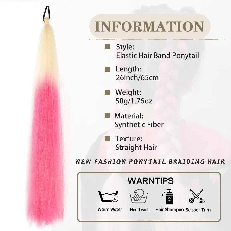 Prism Wave 26-Inch Ombre Braiding Ponytail