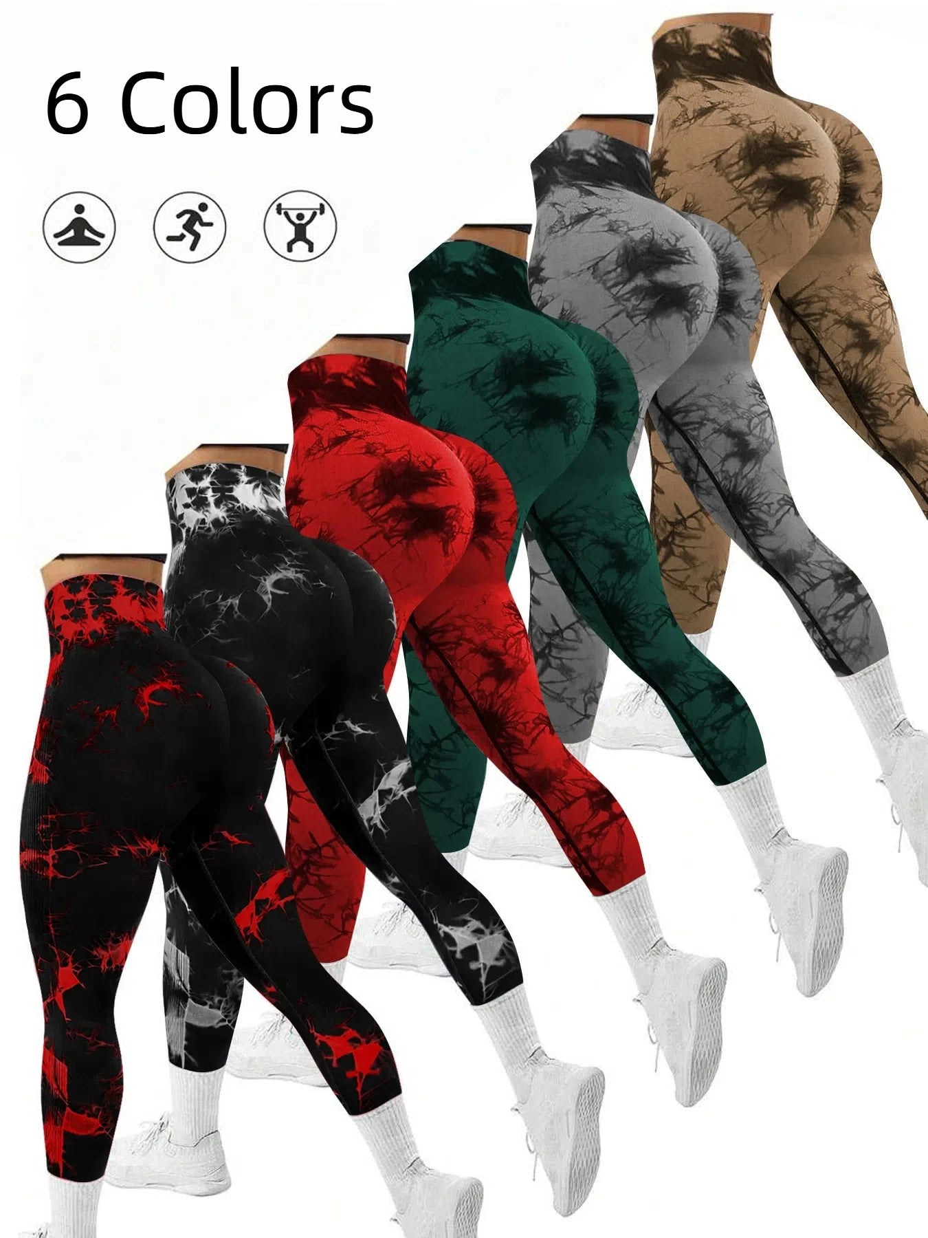 Nebula Seamless Tie-Dye Sculpt Leggings