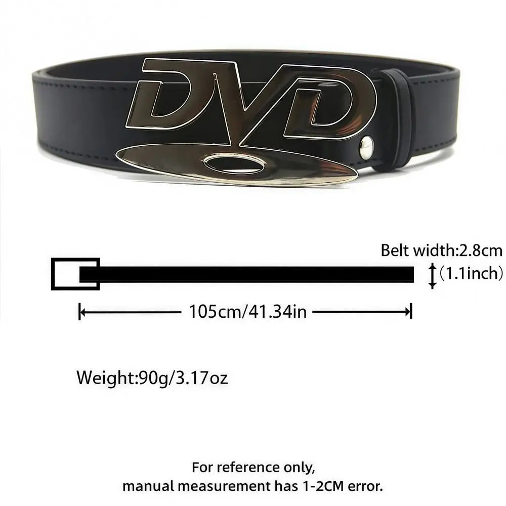 Nostalgic Design Niche Belt DVD Decoration Paired with Jeans Belt Versatile Fashion Design Sense