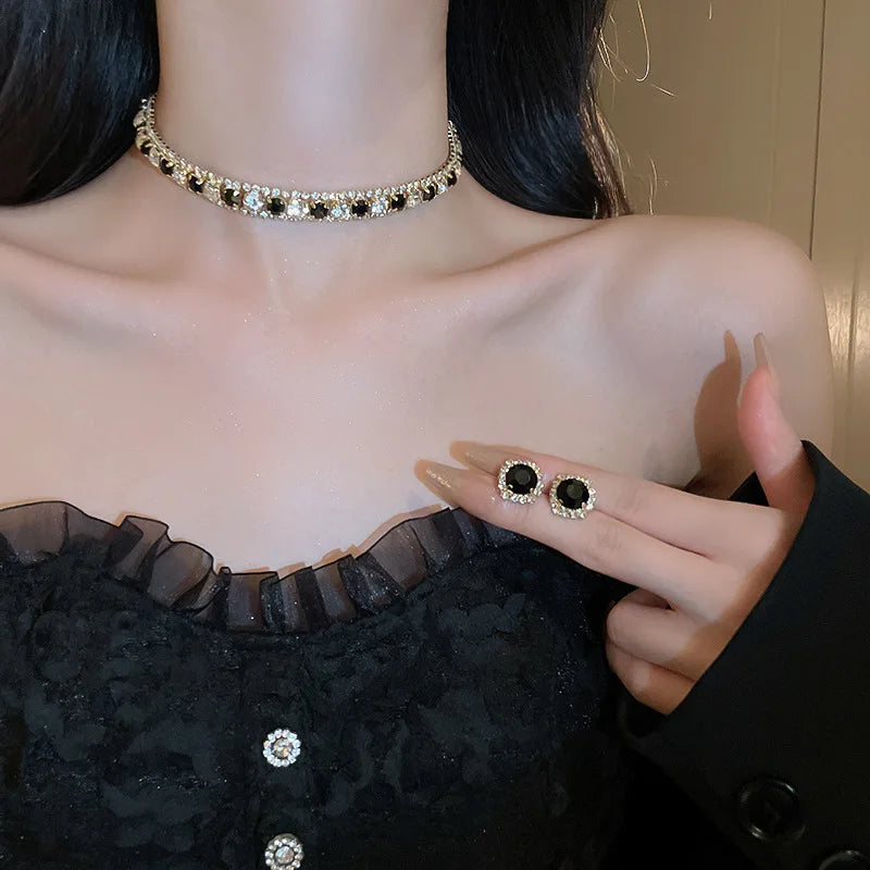 The "After-Hours" Glitz Set – Trendy Rhinestone Jewelry for Party & Daily Chic