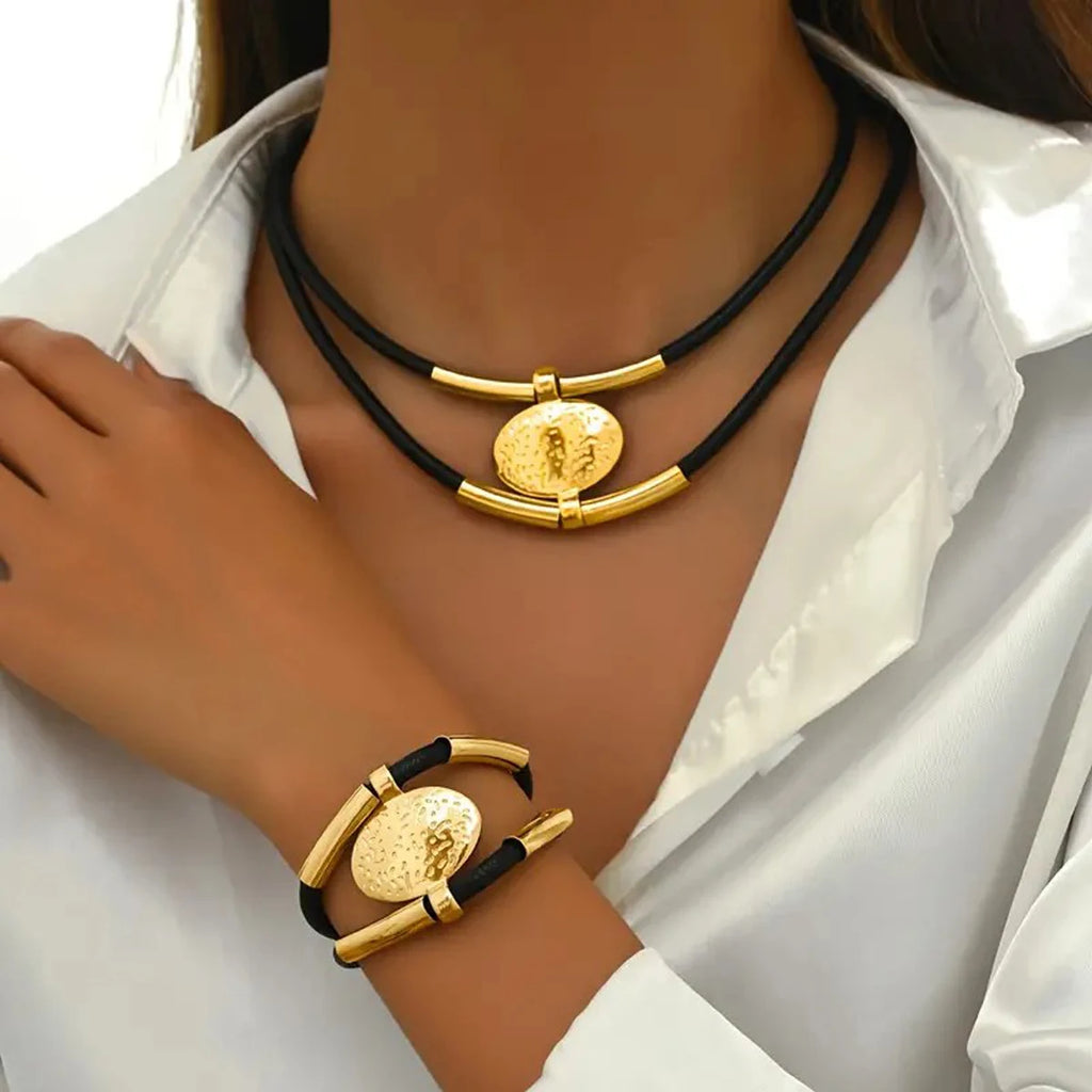 Santorini Minimalist Layered Gold Duo