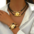 Santorini Minimalist Layered Gold Duo