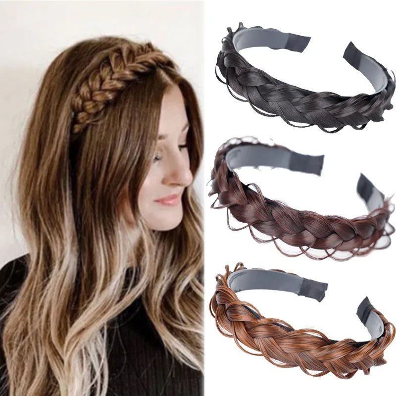 The Instant Braided Hair Band: Bohemian Synthetic Hair Headpiece for Effortless Elegance