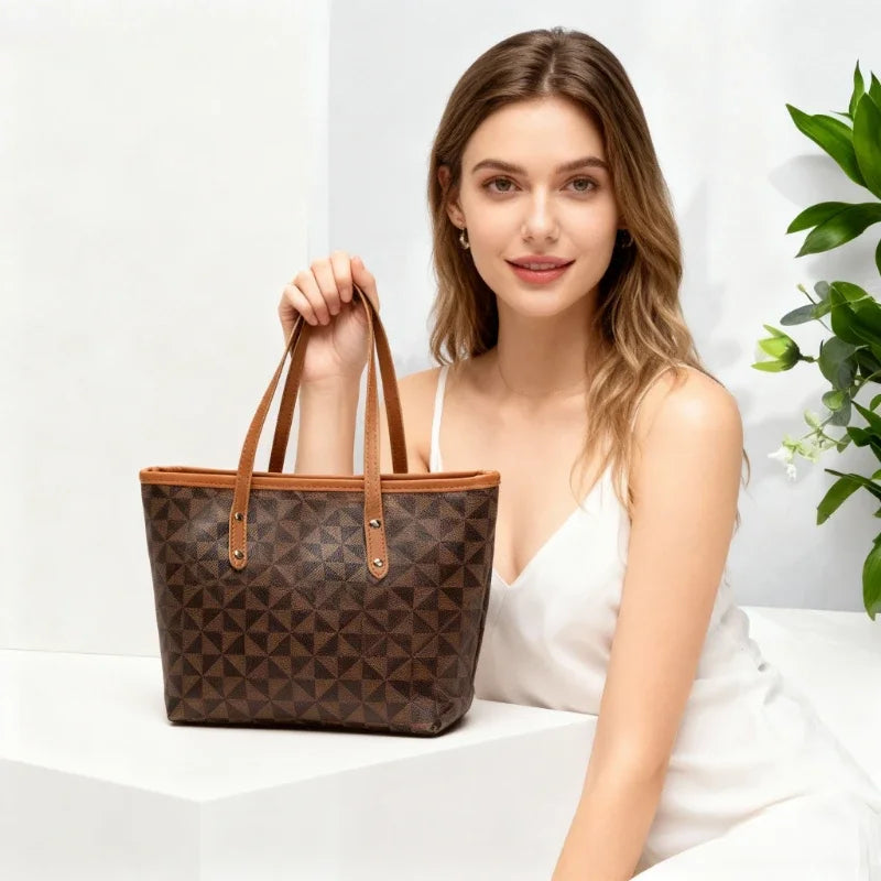 Urban Carry-All – Leather Spacious Versatile Shoulder Tote for Work & Play
