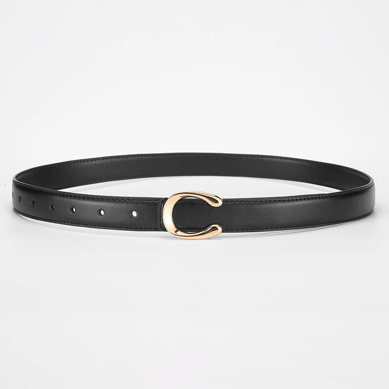 High-quality Fashionable Belt C-shaped Buckle  Double-sided Gift For lady's Using Belt