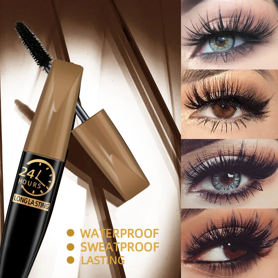 LUX LADY 5D Silk Fiber Extension Mascara – Korean-Inspired Long-Lasting Waterproof Lash Volume