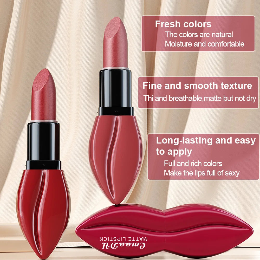 CmaaDu Signature Matte Collection – 10-Piece Long-Lasting Lipstick Set