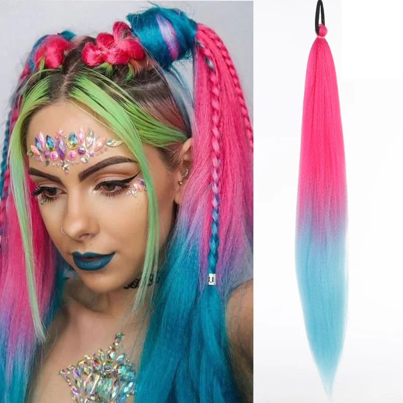 Prism Wave 26-Inch Ombre Braiding Ponytail