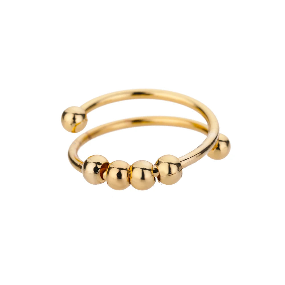 Adjustable Luxe Geometric 316L Gold Rings – The Ultimate All-Day Statement 48 Pieces