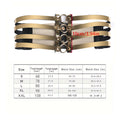 Metallic Multi-Strap Corset Waist Belt – High-Glam Elastic Cinch