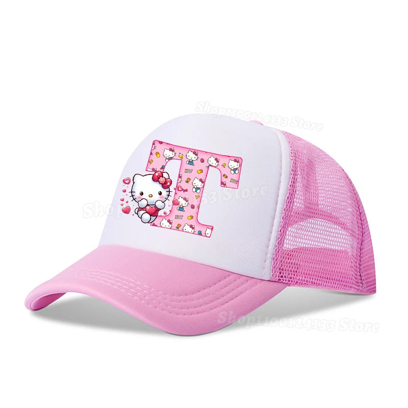 Cute Kitty Girl Baseball Cap – Trendy Sanrio Inspired Anime Print Hat