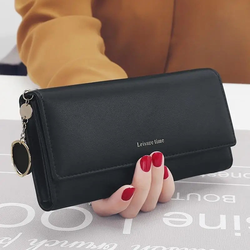 The Ultimate Daily Organizer – Spacious Trifold Long Wallet & Card Holder