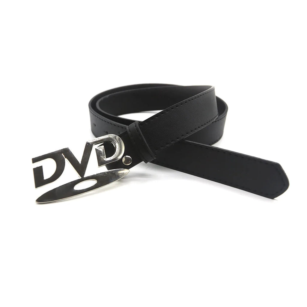 Nostalgic Design Niche Belt DVD Decoration Paired with Jeans Belt Versatile Fashion Design Sense