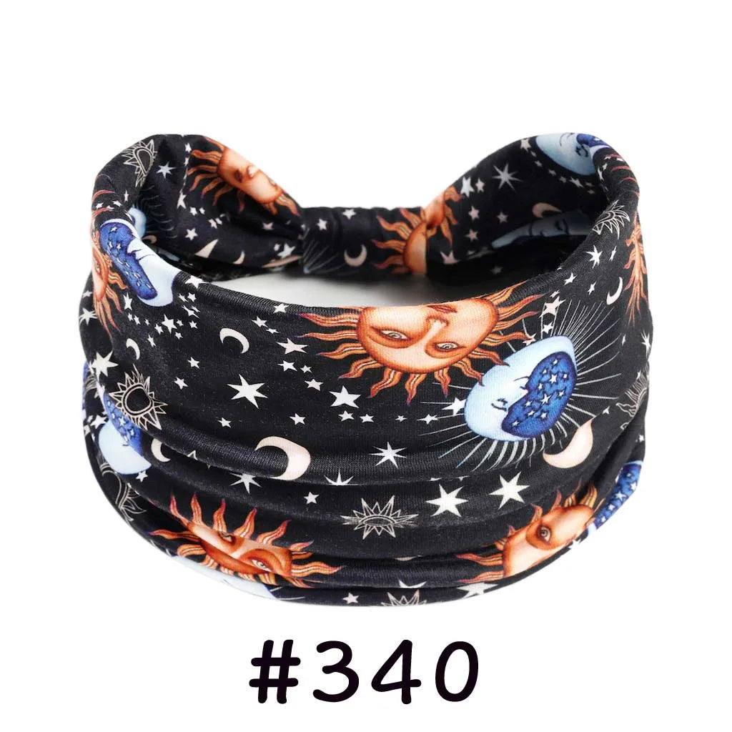 Bohemian Knotted Headbands for Women – Soft Cotton-Blend No-Slip Elastic Hair Accessories