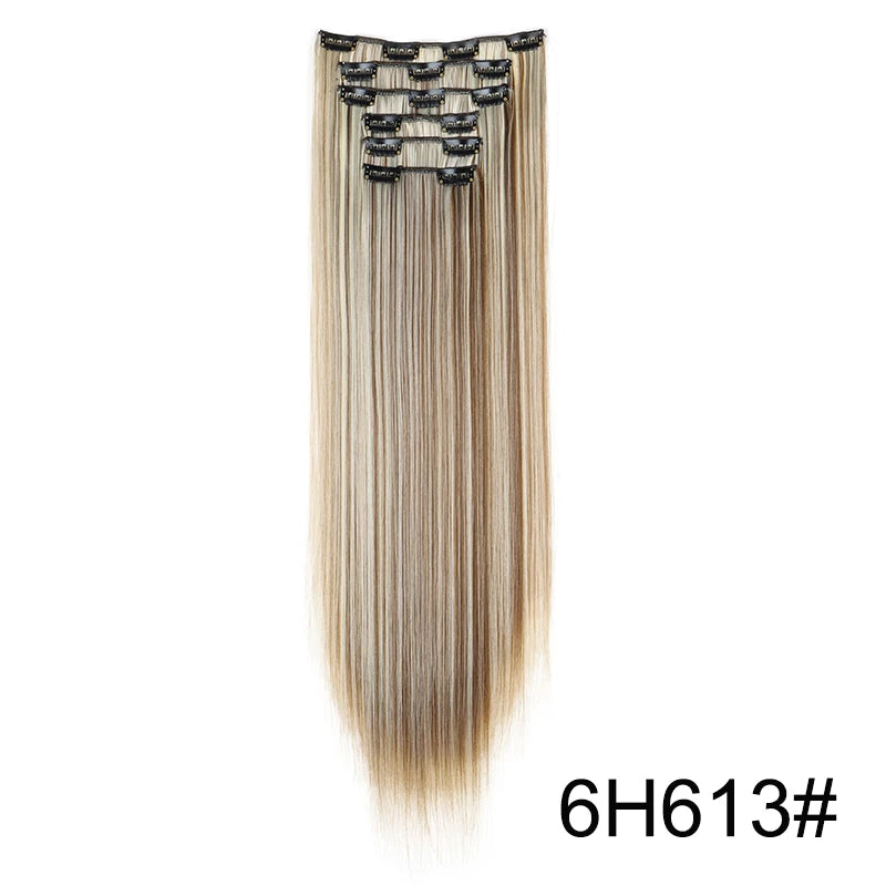 Aura Length 24-Inch Straight Clip-In Collection