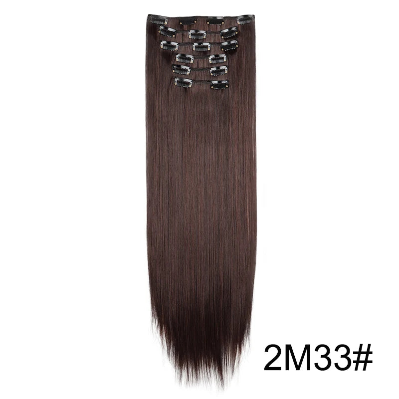 Aura Length 24-Inch Straight Clip-In Collection