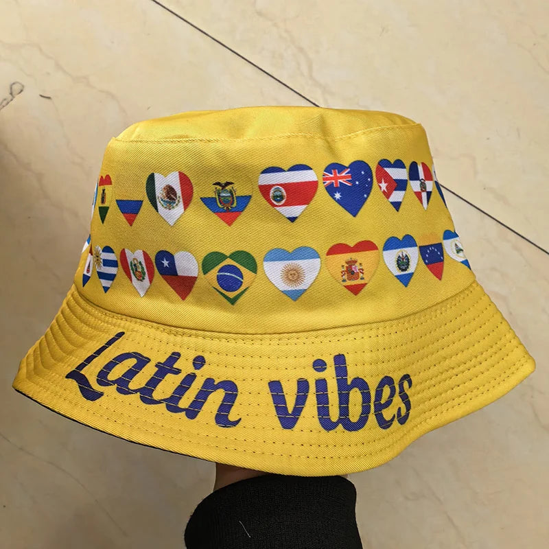 The Global Fan Reversible Bucket Hat | international flags collection